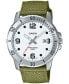 Men's Green Cloth Strap Watch 45mm, MTPVD01C-3BV