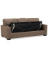 Фото #56 товара Ennia 82" Leather Queen Sleeper Sofa, Created for Macy's