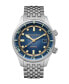 ფოტო #1 პროდუქტის Men's Bradner Automatic Silver-Tone Stainless Steel Bracelet Watch 42mm