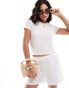 Фото #1 товара Vero Moda textured t-shirt in white