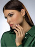 Modern asymmetric gold plated earrings Brynn EWE23126G