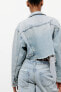Фото #7 товара Укороченная джинсовая куртка trf ZARA