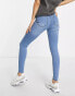 Фото #6 товара Noisy May Petite Callie high waisted skinny jeans in light blue