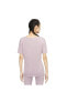 W Ny Df Layer Ss Top Kadın Mor T-shirt Cj9326-501