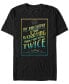 Фото #1 товара Men's Fantastic Beasts and Where to Find Them Newt's Philosophy Short Sleeve T-shirt