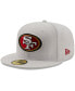 Men's White San Francisco 49ers 1996 Pro Bowl Patch Red Undervisor 59FIFY Fitted Hat