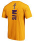Фото #3 товара Men's Anthony Davis Gold Los Angeles Lakers Playmaker Name and Number T-shirt