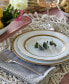 Charlotta Gold Set of 4 Scalloped Accent Plates, Service For 4