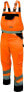 Фото #1 товара Dedra spodnie ochronne odblaskowe ogrodniczki rozmiar S,pomarańczowe (BH81SO2-S)