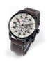 Фото #2 товара Мужские наручные часы с коричневым кожаным ремешком Citizen CA4215-04W
