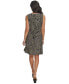 Women's Printed Round-Neck Sleeveless Knit Dress