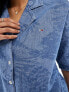 Фото #5 товара Tommy Jeans Oversized Chambray Shirt in Blue