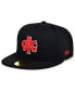 Фото #2 товара Men's Black 12 Streeters Black Fives Fitted Hat