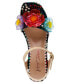 Фото #4 товара Women's Elayne Flower Wooden Platform Dress Sandals