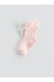 Фото #4 товара LCW baby Kendinden Desenli Kız Bebek Soket Çorap 2'li
