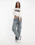 Kavu francis cropped t-shirt in white