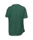 Women's Heathered Green Distressed Michigan State Spartans Arch Poncho T-shirt