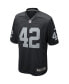 Фото #3 товара Men's Ronnie Lott Black Las Vegas Raiders Game Retired Player Jersey