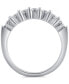 ფოტო #2 პროდუქტის Diamond Band (1/4 ct. t.w.) in Sterling Silver or 14k Gold over Sterling Silver