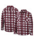 ფოტო #1 პროდუქტის Men's Maroon, White Arizona State Sun Devils Ellis Plaid Full-Snap Shirt Jacket
