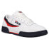 Фото #2 товара Fila Original Fitness Lace Up Mens White Sneakers Casual Shoes 11F16LT-150