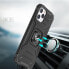 Фото #6 товара Чехол силиконовый Ring Armor для iPhone 14 Pro Max Wozinsky с удобным устройством Ring, серебристый