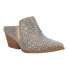 Фото #2 товара Corkys Hello Darlin Rhinestone Mules Womens Silver Dress Casual 10-0076-CLER