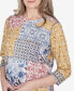 Фото #5 товара Petite Scottsdale Abstract Patchwork Printed Top