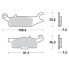 MOTO-MASTER Yamaha 096011 Sintered Brake Pads