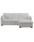 Фото #3 товара Arond 97" 2-Pc. Leather Sectional with Chaise, Created for Macy's