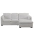 Фото #7 товара CLOSEOUT! Arond 97" 2-Pc. Leather Sectional with Chaise, Created for Macy's