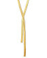 Herringbone 17" Lariat Necklace in 18k Gold-Plated Sterling Silver, Created for Macy's