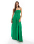 Фото #1 товара Esmee ruched maxi beach dress in green