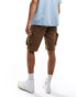 Superdry Core cargo short in deep brown