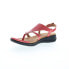 Softwalk Temara S2008-600 Womens Red Synthetic Thong Sandals Shoes