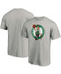 Фото #4 товара Men's Big and Tall Heathered Gray Boston Celtics Primary Team Logo T-shirt