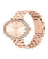 ფოტო #3 პროდუქტის Women's Quartz Carnation Gold-Tone Stainless Steel Watch 34mm