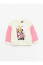 Фото #5 товара Bisiklet Yaka Uzun Kollu Minnie Mouse Baskılı Kız Bebek Sweatshirt