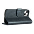 Чехол для смартфона ICARER Oil Wax Wallet Case с RFID защитой, кожаный, с карманом, iPhone 14, синий