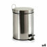 Фото #1 товара Мусорное ведро с педалью Berilo Silver Stainless Steel Plastic 5 L (4 штуки)