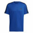 Men’s Short Sleeve T-Shirt Adidas Aeroready Designed To Move Blue