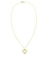 Фото #2 товара Macy's diamond Accent Gold-plated Open Heart Pendant Necklace