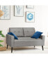 Фото #2 товара Modern Loveseat Sofa 55'' Upholstered Chair Couch with Soft Cushion