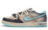 【定制球鞋】 Nike Dunk Low 解构鞋带 绿洲 废土风手绘喷绘特殊鞋盒 低帮 板鞋 GS 黑灰蓝 / Кроссовки Nike Dunk Low DN3351-001