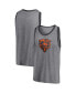 Фото #2 товара Men's Heathered Gray and Heathered Charcoal Chicago Bears Famous Tri-Blend Tank Top