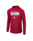 ფოტო #3 პროდუქტის Men's Crimson Oklahoma Sooners Team Color Rival Hoodie Long Sleeve T-shirt