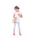 Toddler, Child Girls Annie Feather Cream Graphic Jersey Tunic Top