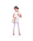 Фото #2 товара Toddler, Child Girls Annie Feather Cream Graphic Jersey Tunic Top