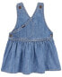 Фото #2 товара Baby Vintage Inspired Denim Jumper Dress 6M