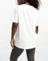 AS0S 4505 Icon oversized t-shirt with quick dry in white